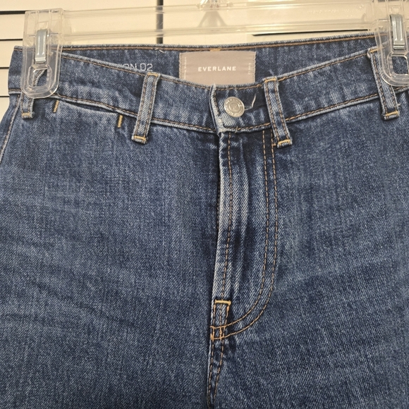 Everlane The Edition 02 Wide Leg Crop Jeans Size 23 #077 - Picture 3 of 9